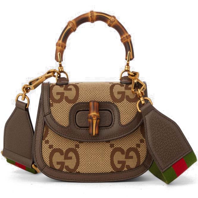 GUCCI BAMBOO 1947 JUMBO GG MINI BAG 686864 (17*12*7.5cm) GUCCI BAMBOO 1947 JUMBO GG MINI BAG 686864 (17*12*7.5cm)